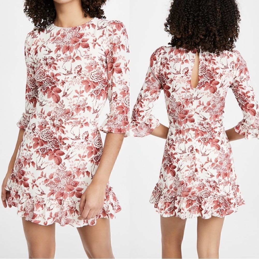 Reformation Doutzen Dress in Toile De Jouy